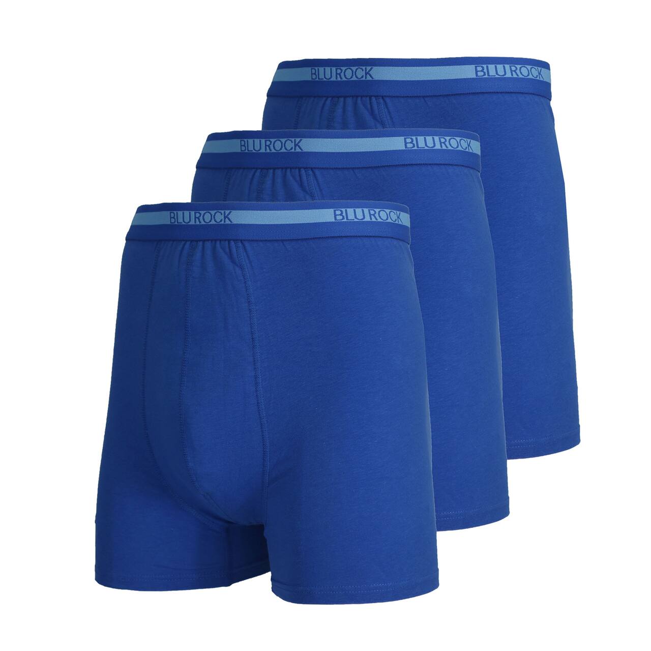 Galaxy by Harvic Men's Stretch Cotton Boxer Briefs 3 Pack